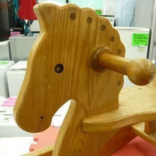 お値下げ！キッズ用 木馬 ロッキング Ｗ27×Ｄ71×Ｈ48㎝ 座高27㎝ 幼児玩具 乗用玩具 札幌市 西岡店の画像