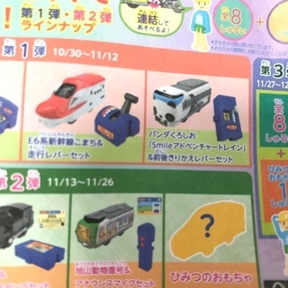ハッピーセット　プラレール　ひみつのおもちゃ