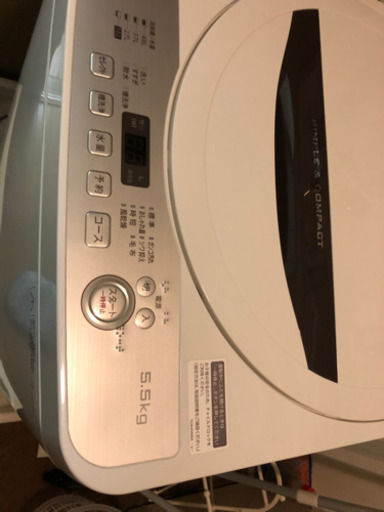 まだまだ綺麗です　シャープ全自動洗濯機　5.5kg