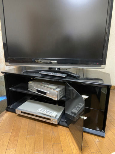 37型テレビ　ビデオデッキ　DVDプレーヤー　テレビ台