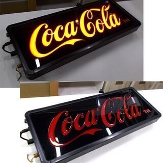 コカコーラ ネオンサイン 幅51cm 電飾看板 ブラック 黒