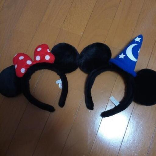ディズニーカチューシャ　ミッキー＆ミニー