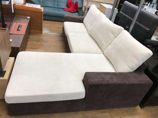 カウチソファ ファブリック 中古