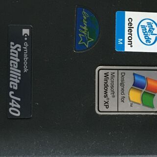 東芝 Dynabook Satelite J40　Windows XPの画像