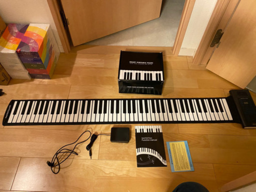 楽天市場】最新型 ロールピアノ 88鍵盤 電子ピアノ キーボード ロールピアノ♪88鍵盤♪一度だけ使用の美品です。