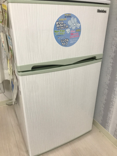 Elabitax エラヴィタックス 2ドア冷凍冷蔵庫 96L 直冷式 中古 ER-107(HG)