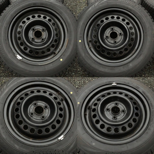 フィット ホイール付き バリ山 スタッドレス ブリヂストン VRX 2019年製