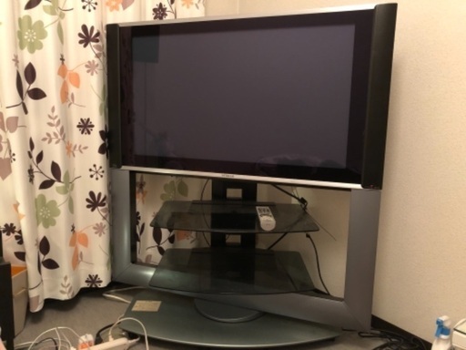 HITACHI プラズマテレビ　wooo p37  hr9000 専用TV台付