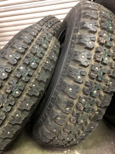 最強スパイクタイヤ★新品未使用165R13 165/80R13★4穴100 4穴114マルチスチール付き4本★フルピン マカロニ チッ グッドイヤー（GOODYEAR） 4本セット 165/80R13 90/88S LT 165R13 6PR 