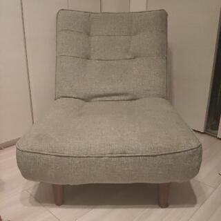 一人掛けソファ グレー