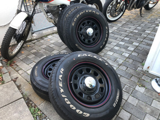 ハイエース デイトナ ホイール NASCARタイヤ付き 長野市発 引き取り限定