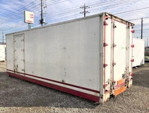 【横扉付き】保冷コンテナ 長さ約635cm×幅220cm×高さ250cmくらい 匝瑳市発 配送可 No.31204