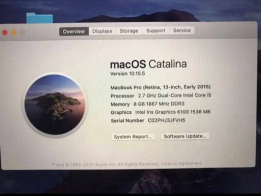 MacBook Pro  13インチ 2015年
