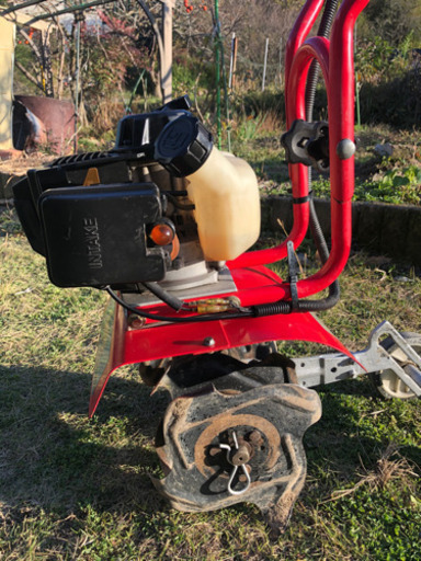 引取先が決まりました。車のトランクに入るハンドル折畳み耕運機