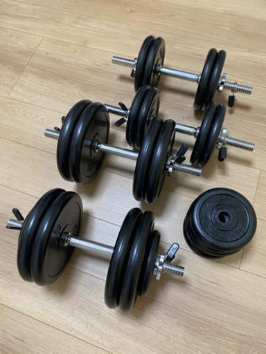 【お取引相手決定】トレーニングセット（懸垂器具、ダンベル、フラットベンチ）