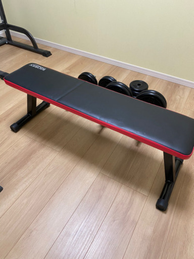 【お取引相手決定】トレーニングセット（懸垂器具、ダンベル、フラットベンチ）