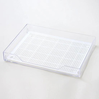 美品【クリアレット2(S) 】トレイ&メッシュ 犬用トイレ(レギュラーシーツサイズ) の画像