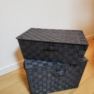【ほぼ新品未使用】フタ付き収納ボックス