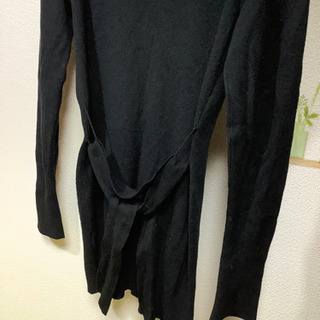 薄手のロングカーディガン　黒　2021/1/5までの期間限定の画像