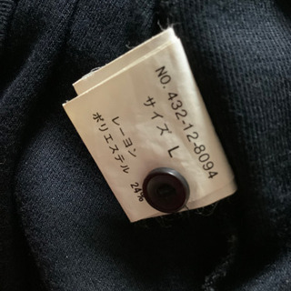 夏用薄手のカーディガン　黒　Lサイズの画像