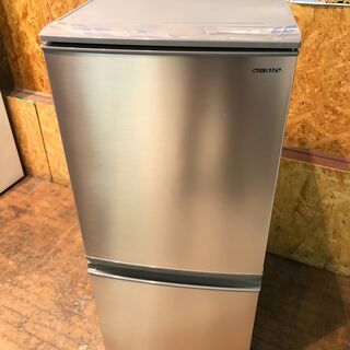 管理KRR224】SHARP 2019年 SJ-D14E 137L 2ドア 冷凍冷蔵庫