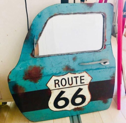 アメリカン雑貨　route66 アメ車　ドアミラー