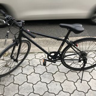 【ジャンク品 自転車】クロスバイク 黒・引き取りに来れる方
