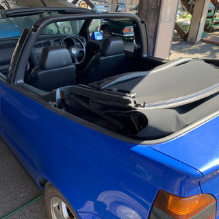 お洒落なゴルフのオープンカー🚙の画像