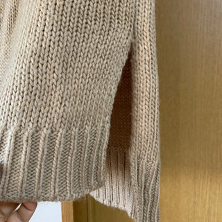 新品 ブラウス袖のニットワンピ Mの画像