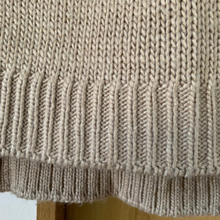 新品 ブラウス袖のニットワンピ Mの画像