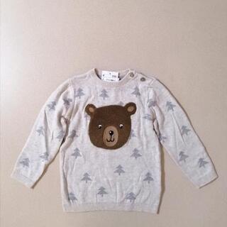 新品 H&M くまさん ニット セーター 85cm クリスマスツリー