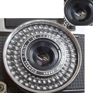 ジャンク扱・シャッター切れる★OLYMPUS-PEN オリンパスペン EE-3 D.Zuiko 28mm F3.5 赤ベロ出る　ハーフ コンパクト フィルムカメラ レンジファインダー ☆ PayPay(ペイペイ)決済可能 ☆ 札幌市 豊平区 平岸 アウトレットモノハウスの画像