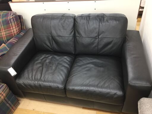 IKEA　2人掛けソファ　ブラック【トレファク岸和田店】