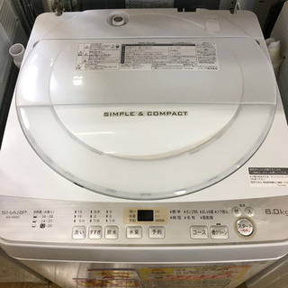 SHARP(シャープ) 6.0kg 2019年製 ES-GE6C