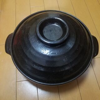 土鍋 黒 (早めのお引き取り優先)