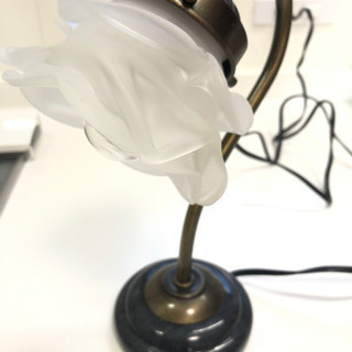 ライトスタンド☆レトロ☆ガラス製の画像