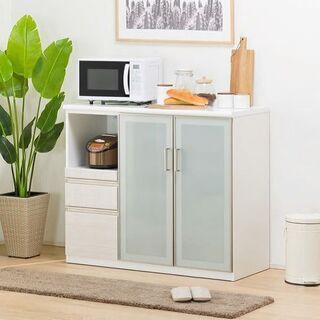 J440 ニトリ キッチンカウンター Nポスティア 120 WH ホワイト 1200