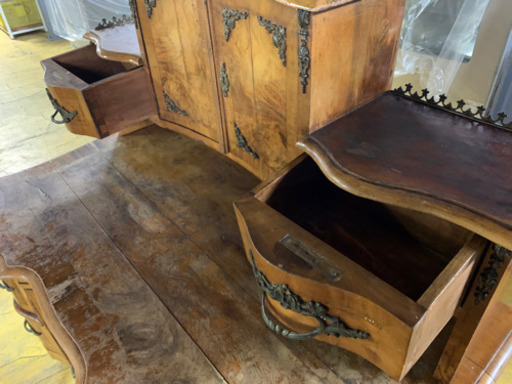 【早い者勝ち】アンティーク 机 化粧台 家具 テーブル 中古