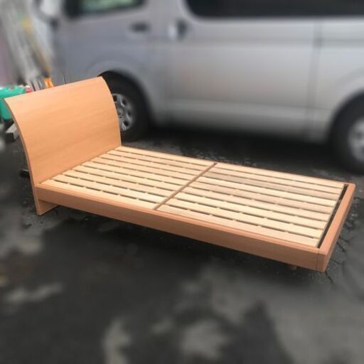 アンネルベッド シングルベッドフレーム【自社配送は札幌市内限定】すのこベッド シンプルデザイン 木製ベッドフレーム シングルサイズ