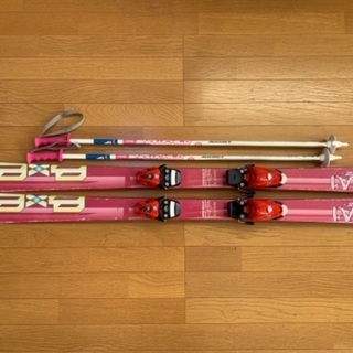 子供用スキー138cm ストック付き