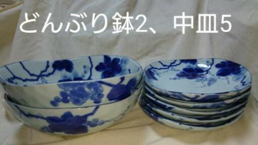 和食器 同柄7点セット お正月にも