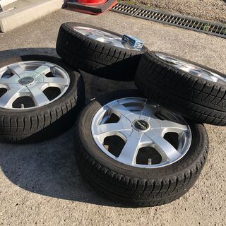 スタッドレス14インチアルミPCD100/114.3  ブリジストンBLIZAKの画像