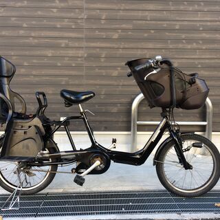 地域限定 パナソニック ギュットミニ バッテリー新品 三人乗り 黒