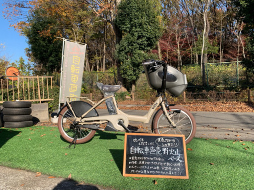 【野】 新車カスタム ブリヂストン ビッケポーラー ビッケ 電動自転車 電動アシスト自転車 チャイルドシート子供乗せ