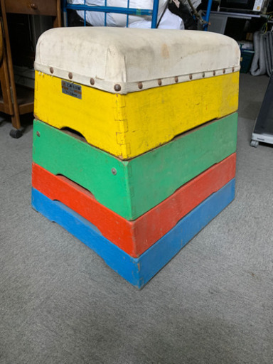 【値下げ】跳び箱　インテリアやディスプレイ用に　レトロ　アンティーク 体育 体操