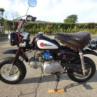 値引き可、又は配送可 モンキー 12V 室内保管 Z50JS フレーム、エンジン共純正（ボアアップ88cc）原付登録車の画像