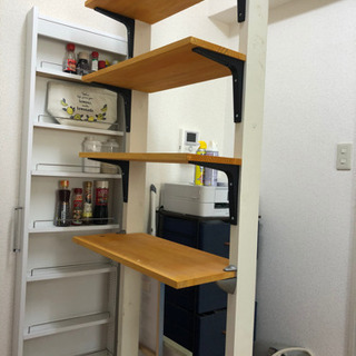 棚板　棚受　セット　木製ラック　シェルフ