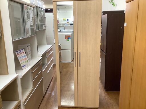 ミラー付きワードローブ　NITORI　ニトリ　【トレファク　川越店】