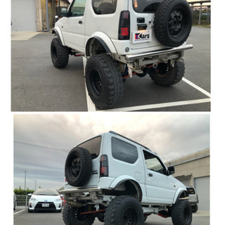 ジムニー XC 4wd 3ナンバー公認済み リフトアップ ボディアップ バンパーガード  リアヒッチメンバー  オーバーフェンダー の画像