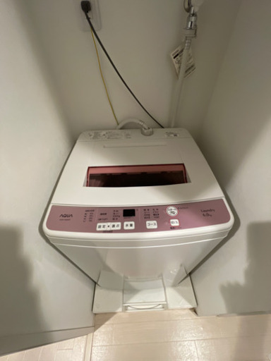 AQUA/アクア 全自動電気 洗濯機 (6kg) AQW-KS6E-P 2017年製 中古品